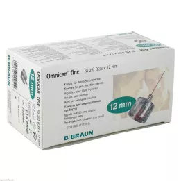 OMNICAN hieno kynäneula 0,33x12 mm, 100 kpl