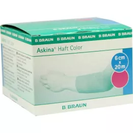 ASKINA tarraside väri 6 cmx20 m pinkki, 1 kpl