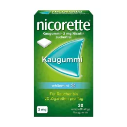 NICORETTE Purukumi 2 mg valkominttua, 30 kpl