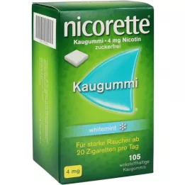NICORETTE Kaugummi 4 mg Whitemint, 105 kpl