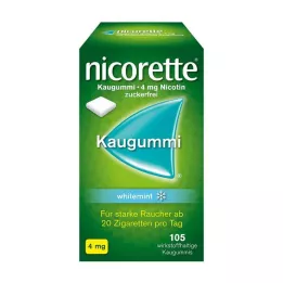 NICORETTE Purukumi 4 mg valkominttua, 105 kpl