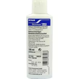 SKINMAN Pehmeä käden desinfiointitaskupullo, 100 ml