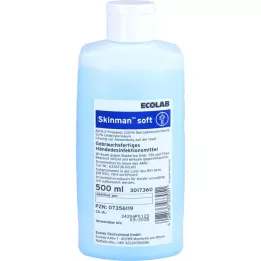 SKINMAN pehmeä käsidesinfiointipullo, 500 ml
