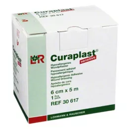 CURAPLAST Haavasidos herkkä 6 cmx5 m, 1 kpl