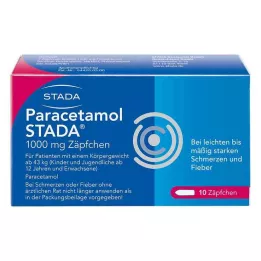 PARACETAMOL STADA 1000 mg peräpuikot, 10 kpl