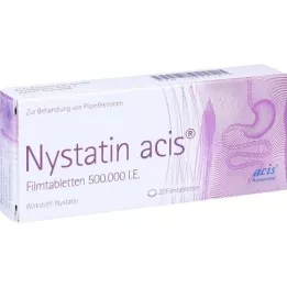 NYSTATIN ACIS -kalvopäällystetyt tabletit, 20 kpl