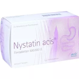 NYSTATIN ACIS -kalvopäällystetyt tabletit, 100 kpl