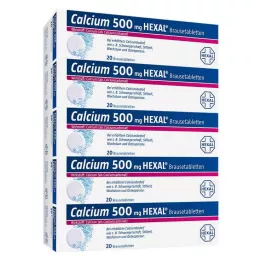 CALCIUM 500 HEXAL poretablettia, 100 kpl