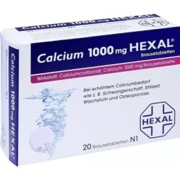 CALCIUM 1000 HEXAL poreilevat tabletit, 20 kpl