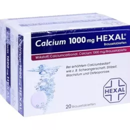 CALCIUM 1000 HEXAL poreilevat tabletit, 40 kpl