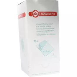 NOBATOP 8 puristaa 5x5 cm steriiliä, 25x5 kpl