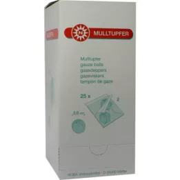MULLTUPFER Pflaum -siteerinen steriili, 25x2 kpl
