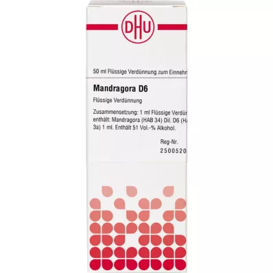 Mandragora D 6, 50 ml Mandragora D 6, 50 ml