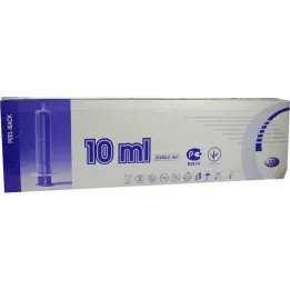 Ruiskut 10 ml Luer, 2 osaa, 100 kpl