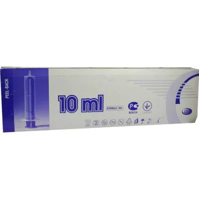 Ruiskut 10 ml Luer, 2 osaa, 100 kpl Ruiskut 10 ml Luer, 2 osaa, 100 kpl
