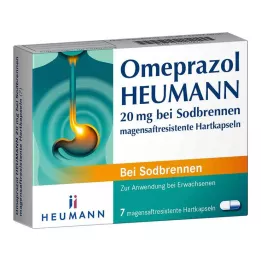 OMEPRAZOL Heumann 20 mg b.Sodbr.vatsahapon kestävät kovat kapselit, 7 kpl