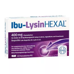 IBU-LYSINHEXAL Kalvopäällysteiset tabletit, 10 kpl
