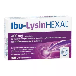 IBU-LYSINHEXAL Kalvopäällysteiset tabletit, 20 kpl