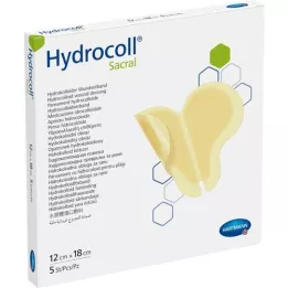 HYDROCOLL Sacral haavayhteys 12x18 cm, 5 kpl