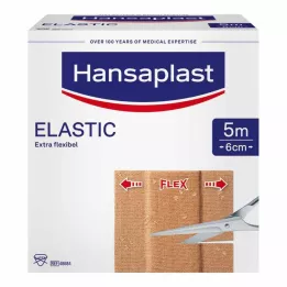 HANSAPLAST Elastinen kipsi 6 cmx5 m, 1 kpl