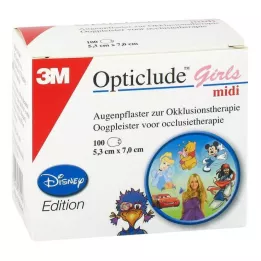 OPTICLUDE 3M Disney tyttöjen midi 2538MDPG-100, 100 kpl