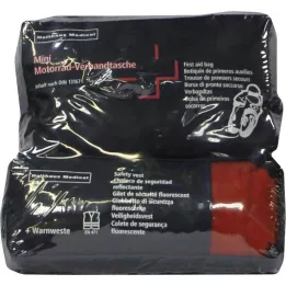 VERBANDTASCHE Moottoripyörän mini DIN 13167+Varoitusliivi, 1 kpl