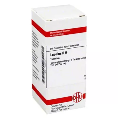LUPULUS D 6 tablettia, 80 kpl