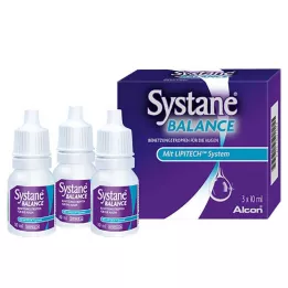 SYSTANE BALANCE Voitelevat silmätipat, 3X10 ml