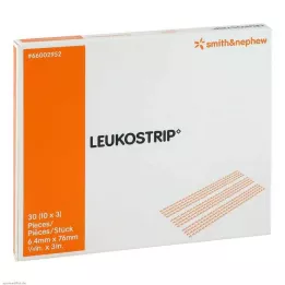 LEUKOSTRIP Haavansulkunauhat 6,4x76 mm, 10x3 kpl