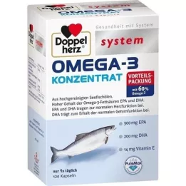 DOPPELHERZ Omega-3-konsentraattijärjestelmän kapselit, 120 kpl