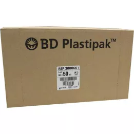 BD PLASTIPAK Spr.50 ml Luer-epäkesko, 60X50 ml