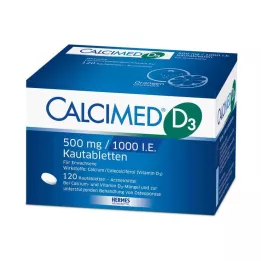 CALCIMED D3 500 mg/1000 I.E. purutabletit, 120 kpl