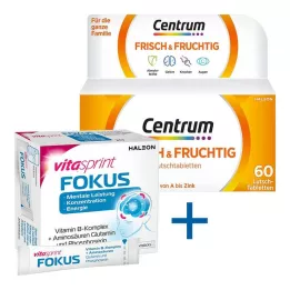 CENTRUM tuoreet &amp; hedelmäiset pastillit, 60 kpl
