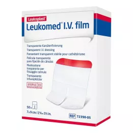LEUKOMED I.V. kalvo 7x9 cm kipsi, 50 kpl