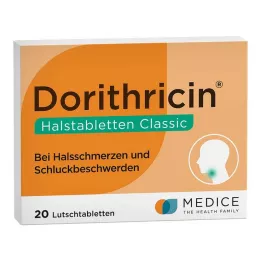 DORITHRICIN Kurkkutabletit Classic, 20 kpl