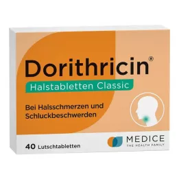 DORITHRICIN Kurkkutabletit Classic, 40 kpl
