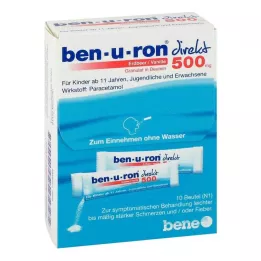 BEN-U-RON suora 500 mg rakeita mansikka/vanilja, 10 kpl