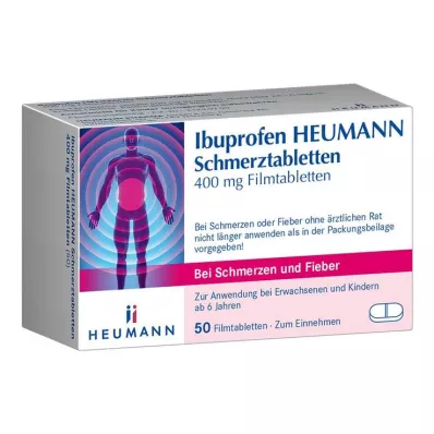 IBUPROFEN Heumann Pain Tabletit 400 mg, 50 kpl IBUPROFEN Heumann Pain Tabletit 400 mg, 50 kpl