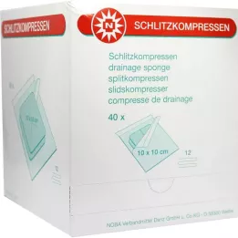 SCHLITZKOMPRESSEN 10x10 cm steriili 12-kertainen, 40x2 kpl