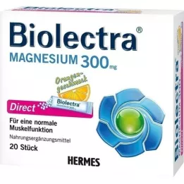 BIOLECTRA Magnesium 300 mg suorat oranssit tikut, 20 kpl