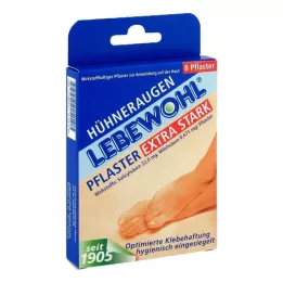 LEBEWOHL Maisilaasti erittäin vahva, 8 kpl
