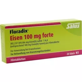 FLORADIX Rauta 100 mg Forte Film -päällystetyt tabletit, 20 kpl