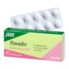FLORADIX Iron 100 mg forte kalvopäällysteiset tabletit, 20 kpl