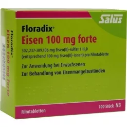 FLORADIX Rauta 100 mg Forte Film -päällystetyt tabletit, 100 kpl