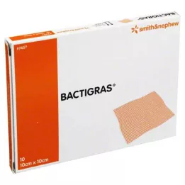 BACTIGRAS antiseptinen parafiiniharso 10x10 cm, 10 kpl