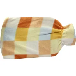 Kuumavesipullo, kumia, 2 litraa, fleecepäällinen, 1 kpl