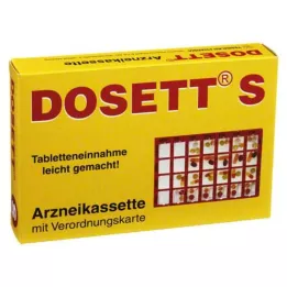 DOSETT S Lääkekasetti punainen, 1 kpl