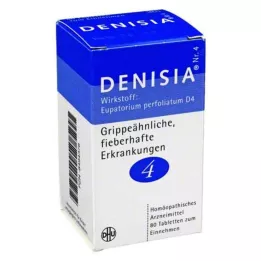 DENISIA 4 flunssan kaltaisten sairauksien tablettia, 80 kpl