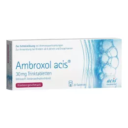 AMBROXOL acis 30 mg tabletit suun kautta, 20 kpl