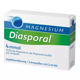 MAGNESIUM DIASPORAL 4 mmol ampulli, 5X2 ml